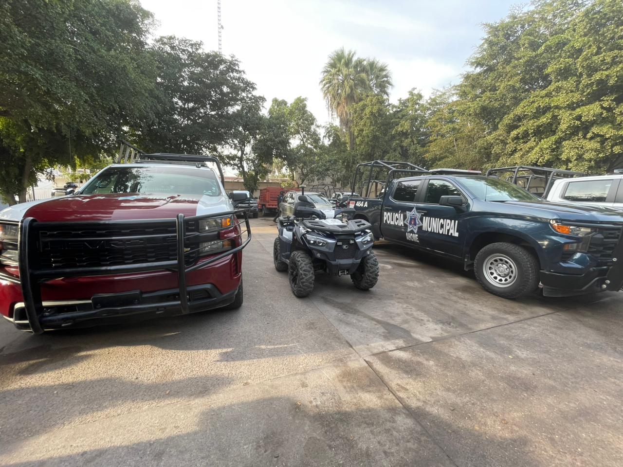 Unidades de la Policía Municipal de Ahome