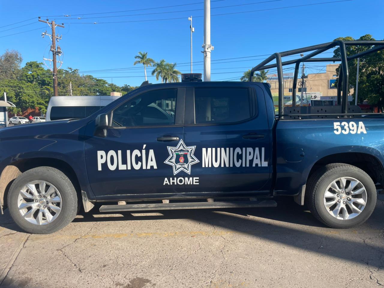 Patrulla de la Policía Municipal de Ahome