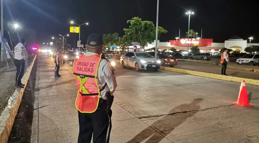 Punto de control alcoholimetro en Ahome