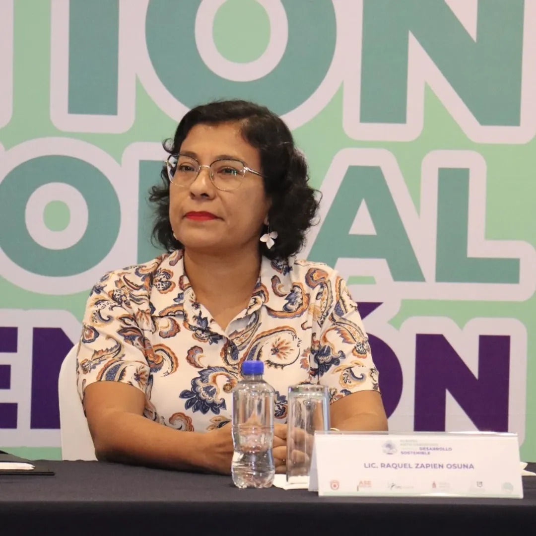 Raquel Zapién en un evento