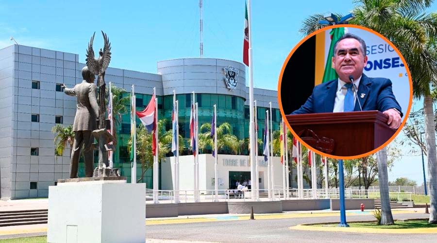 Torre Académica de la UAS y su rector, Jesús Madueña Molina