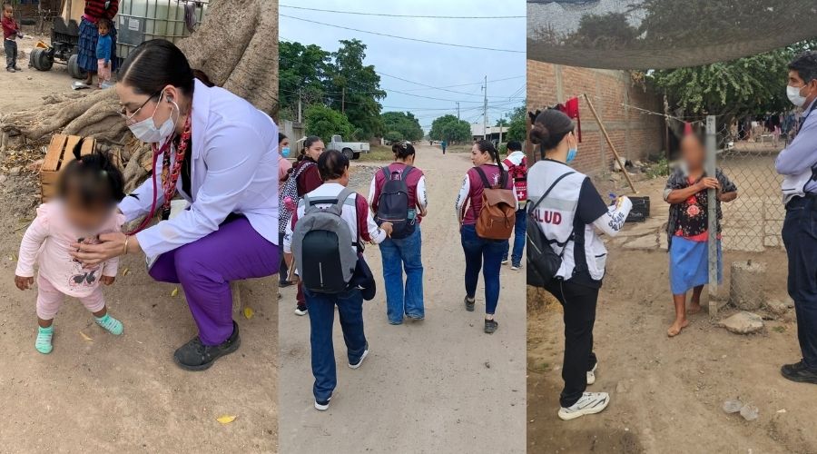 Personas del sector salud en cuarterías