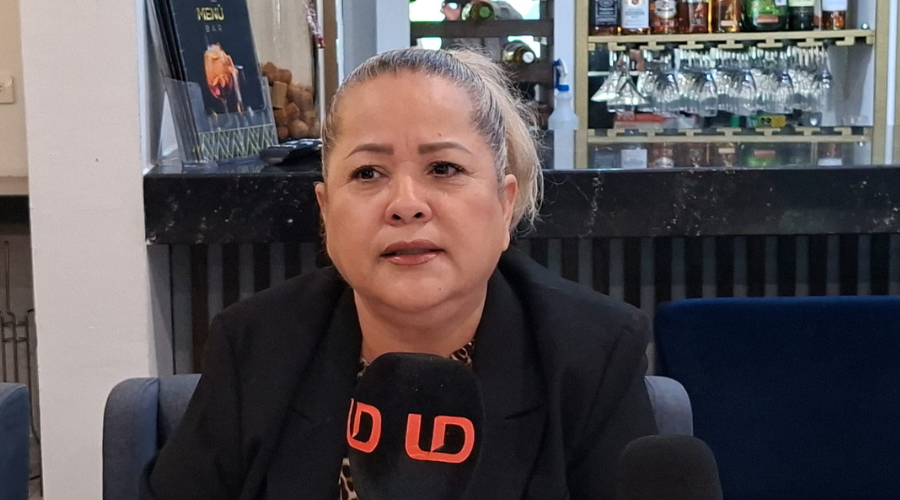 Sara Acela Galaviz Navarro, representante en Ahome de la Coordinadora Estatal por el Derecho Humano a la Vivienda.