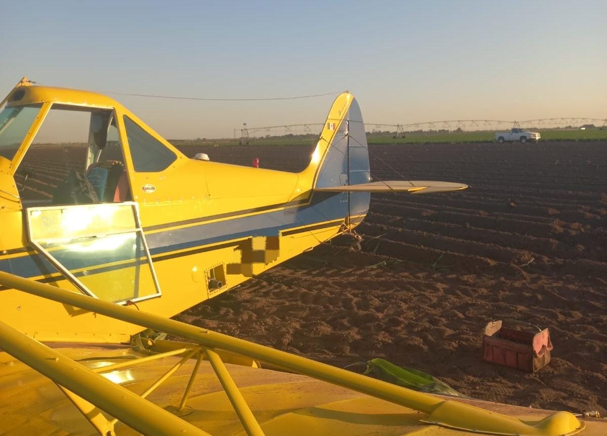 Se desploma avioneta en Guasave