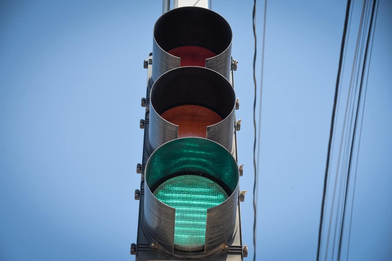 Semáforos en la ciudad de Los Mochis