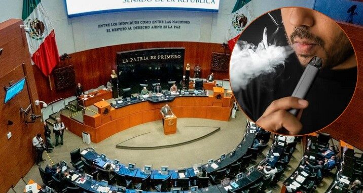 Senado aprueba prohibición de vapeadores y cigarrillos electrónicos; dictamen es turnado al Ejecutivo