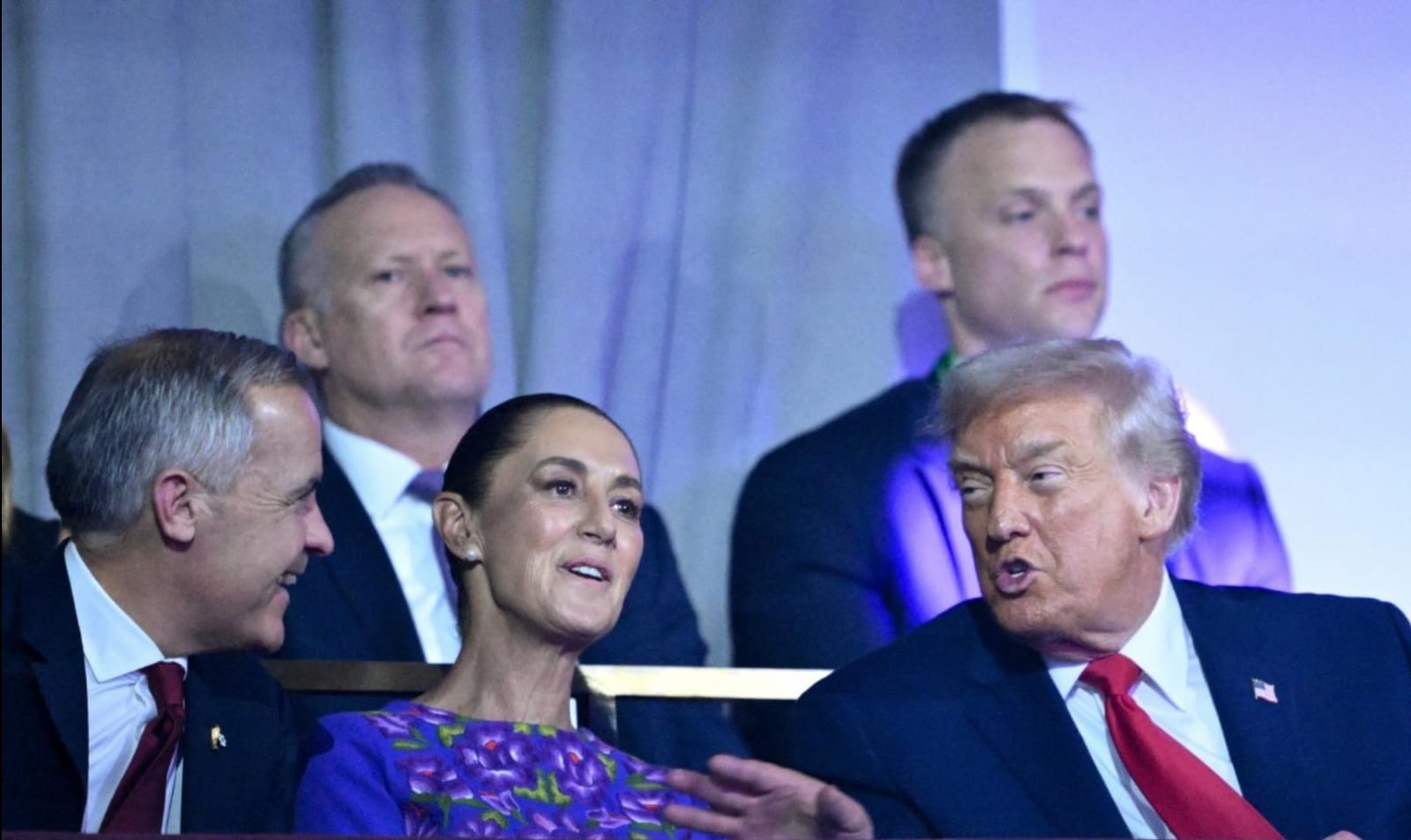 Sheinbaum, Trump y Carney