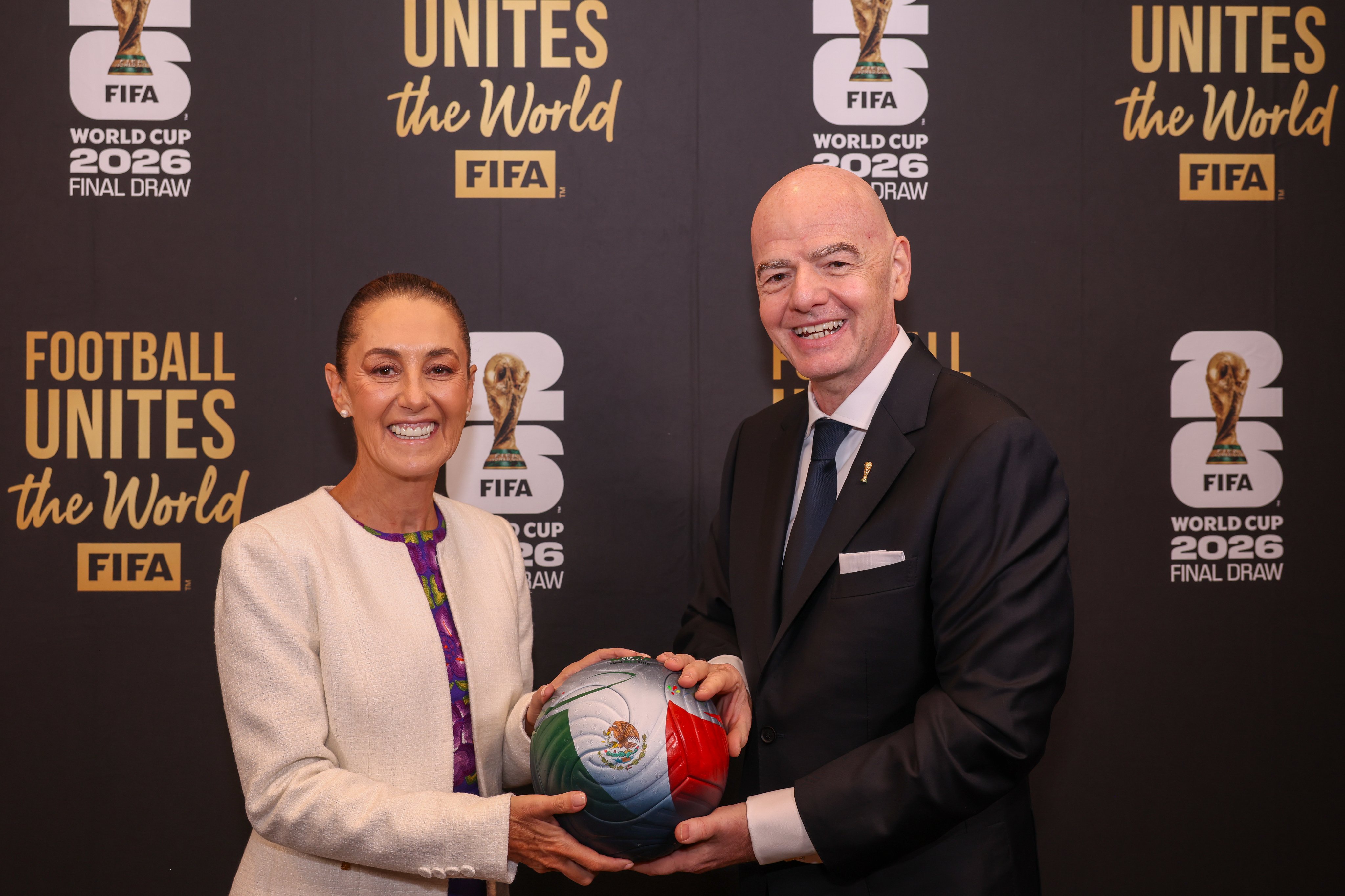 Sheinbaum en el Sorteo del Mundial de la FIFA 2026
