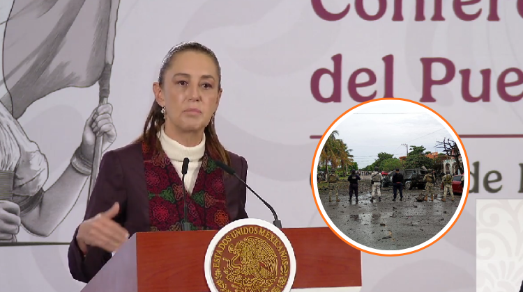 Se revisarán las cámaras. Continúan investigaciones sobre el coche bomba en Michoacán: Sheinbaum
