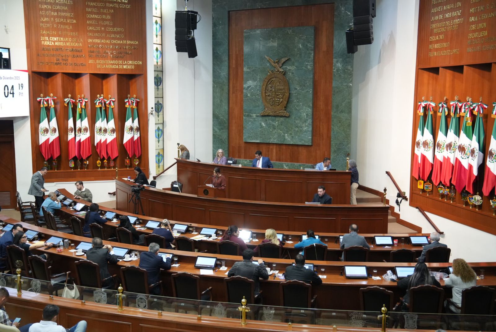 Sesión del Congreso del Estado de Sinaloa