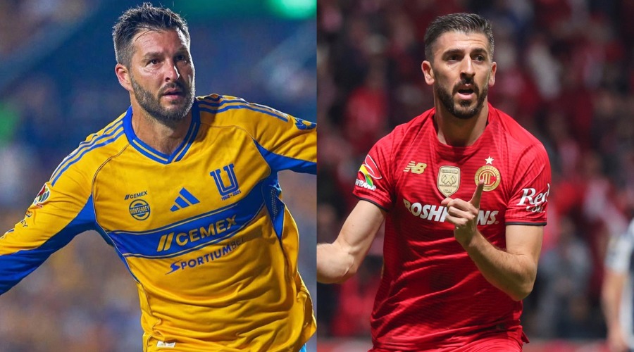 Jugadores de Tigres y Toluca