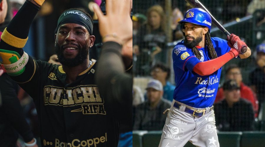 Jugadores de Tomateros de Culiacán y Charros de Jalisco