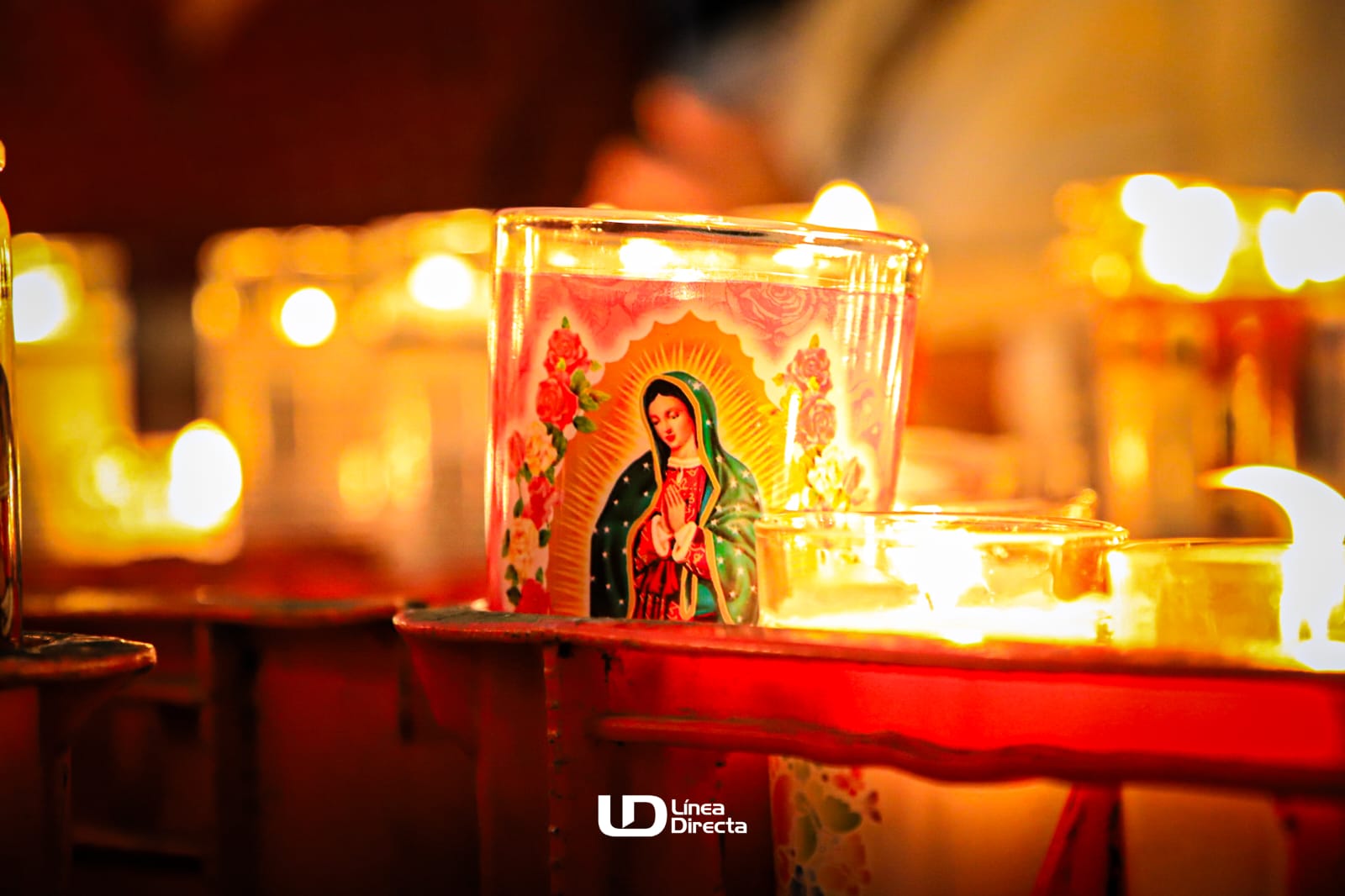 Veladora de la Virgen de Guadalupe