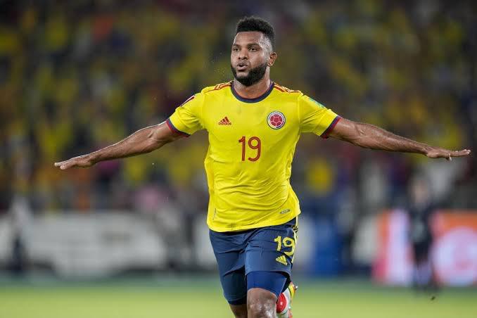 Borja con el uniforme de Colombia