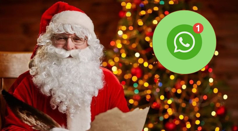 WhatsApp trae la magia navideña: así puedes chatear con Santa Claus