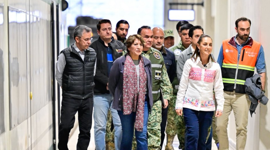 La presidenta de México, Claudia Sheinbaum, realizó el primer recorrido del Tren Suburbano Lechería–AIFA.