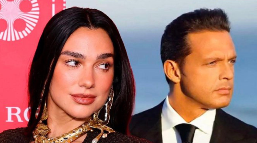 Luis Miguel junto a Dua Lipa.
