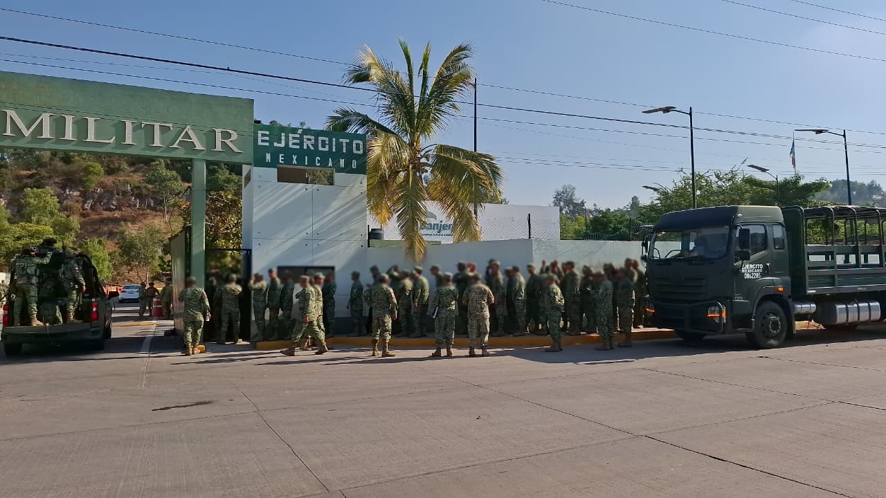 Elementos del Ejército y la Guardia Nacional en la Tercera Región Militar