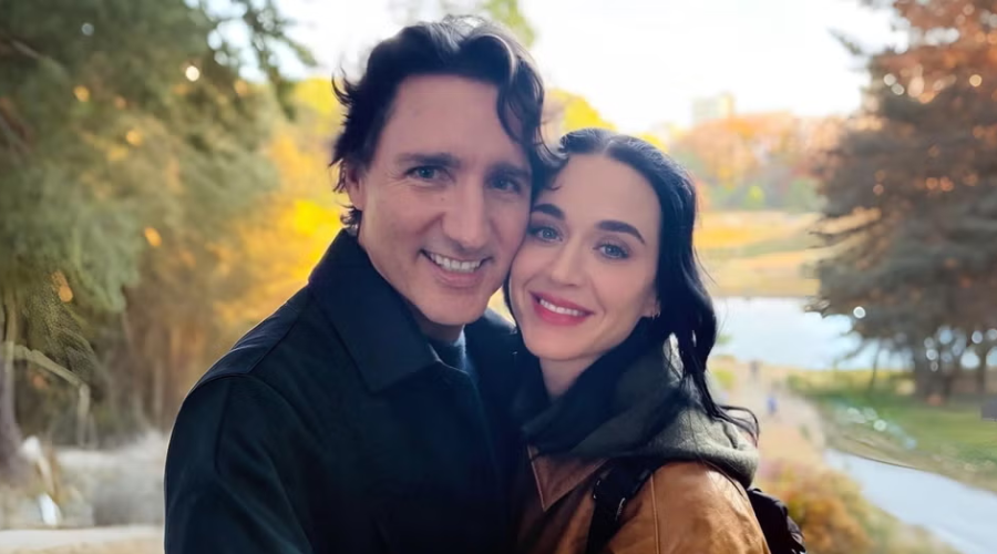Katy Perry junto a Justin Trudeau.