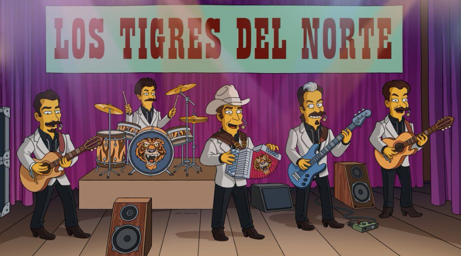 Los Tigres del Norte en Los Simpson.