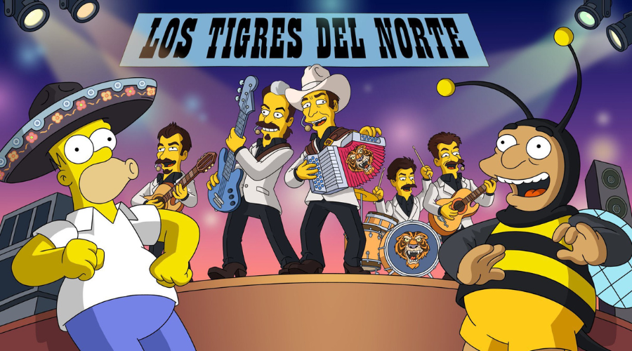 Los Tigres del Norte en Los Simpson.