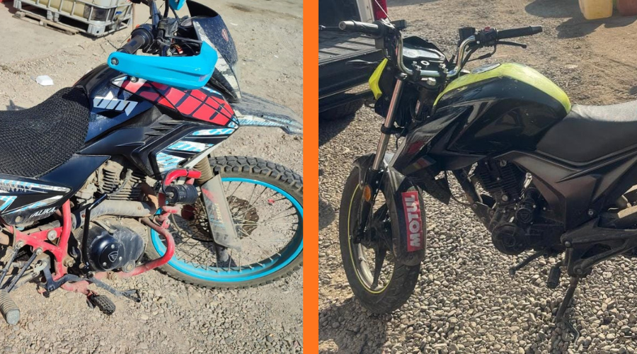 La policía de Mazatlán recupera dos motocicletas con reporte de reporte de robo