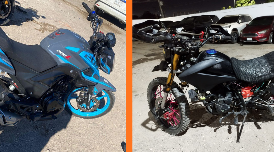 Policía de Mazatlán asegura dos motocicletas con reporte de robo