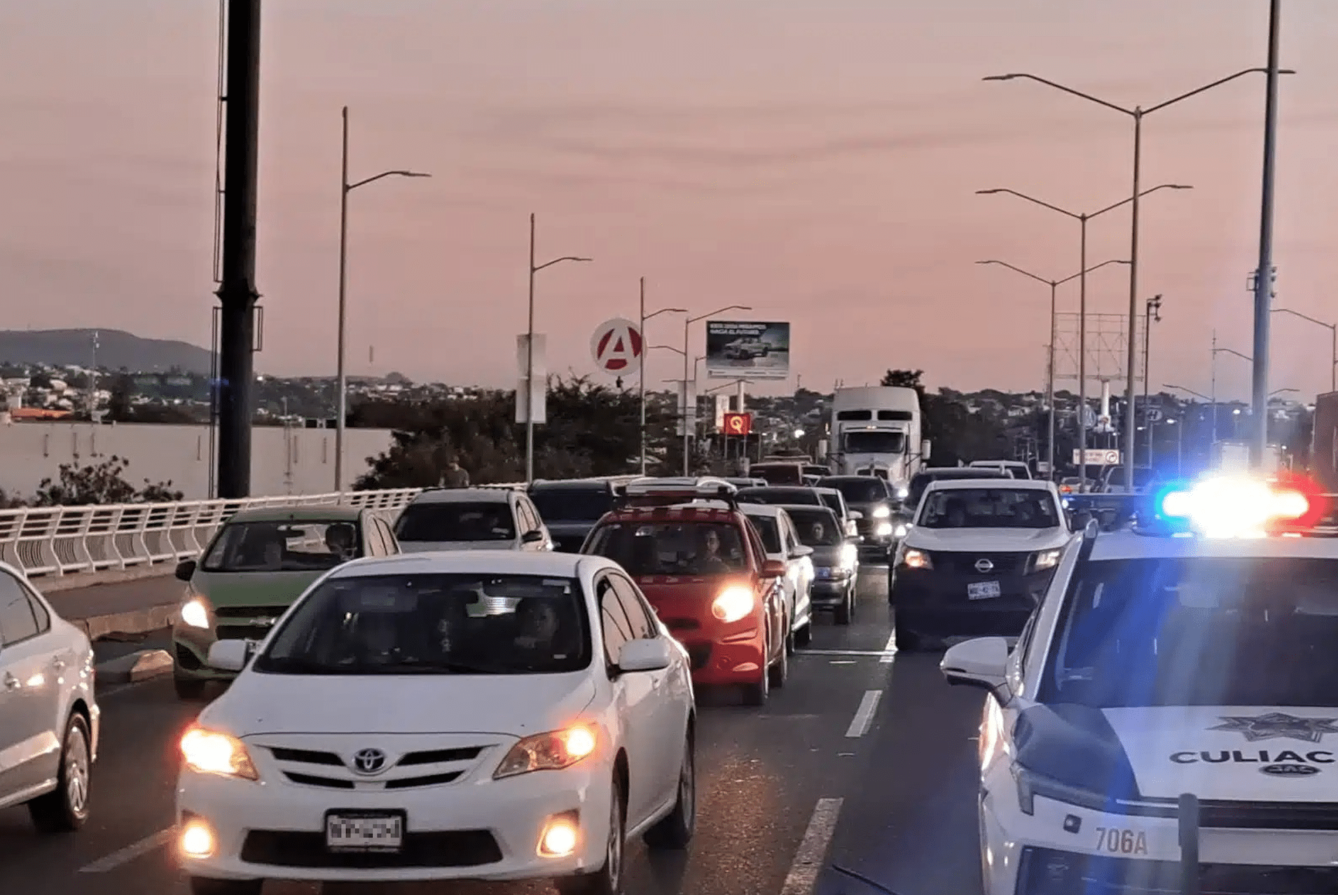 Trafico vehicular en culiacán