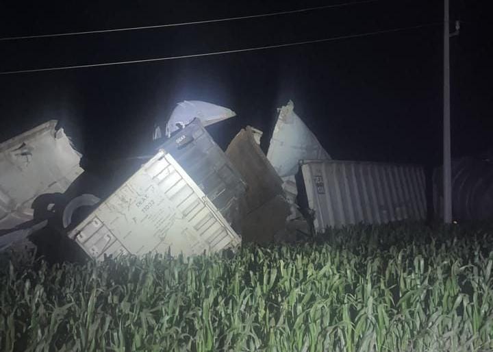 El accidente ferroviario se registró desde la noche del pasado miércoles