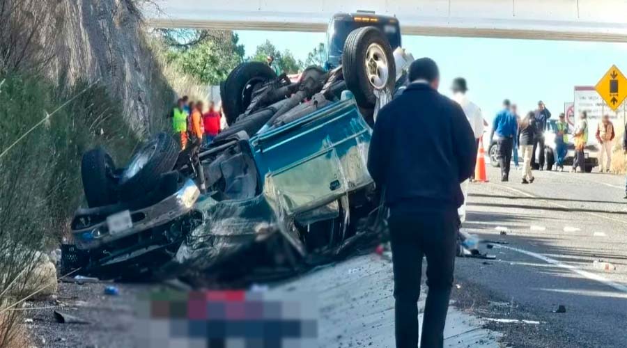 Accidente carretera Durango-Mazatlán
