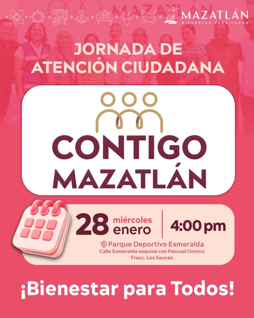 "Contigo Mazatlán” llegará al fraccionamiento Los Sauces