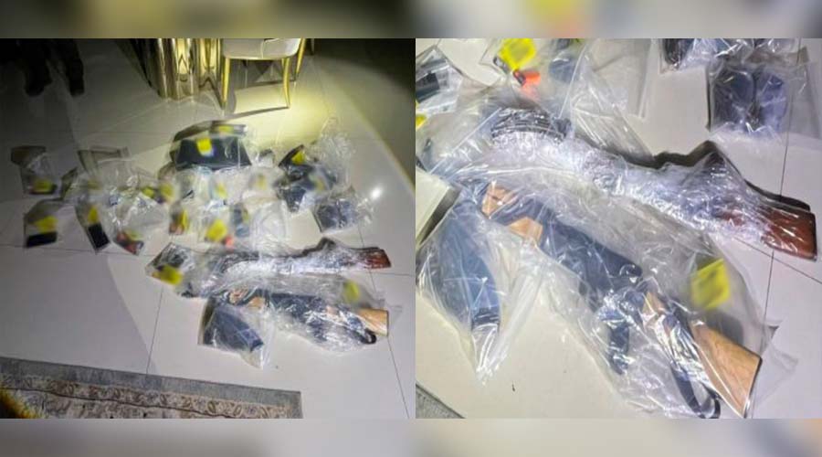 Armamento asegurado en Culiacán