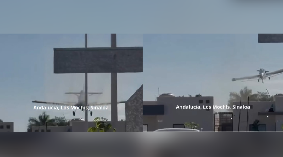 Avionetas sobrevolando muy cerca de techos de casas