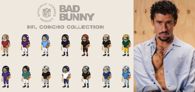 Previo al Super Bowl LX, Bad Bunny presenta NFL Concho Collection