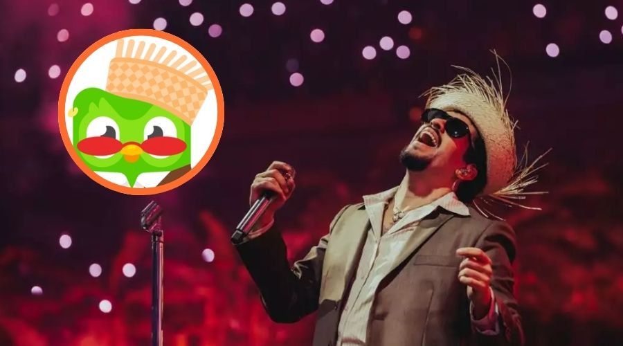 Duolingo junto a Bad Bunny
