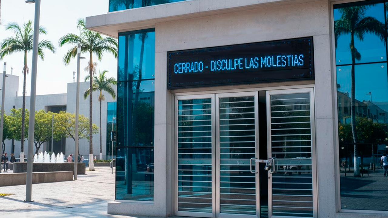 Banco Cerrado - Imagen ilustrativa
