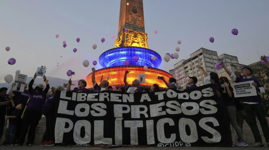 Venezuela anuncia liberación de presos políticos