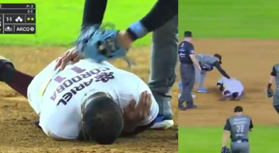 Video: así fue la lesión de Allen Córdoba en el juego 1 de semifinales entre Culiacán y Guasave