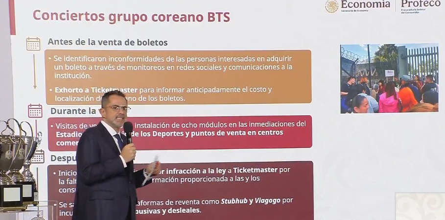 Profeco inicia procedimiento contra Ticketmaster por venta de boletos de BTS