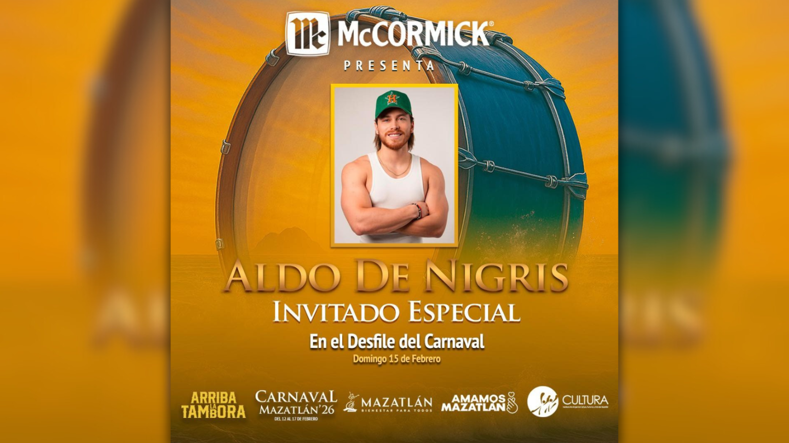 ¡Aldo de Nigris viene a Mazatlán!