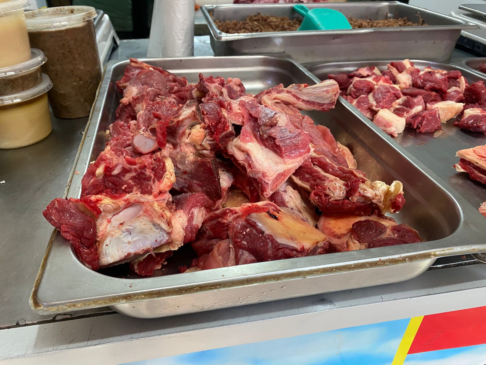 Carne del mercado de Gausave