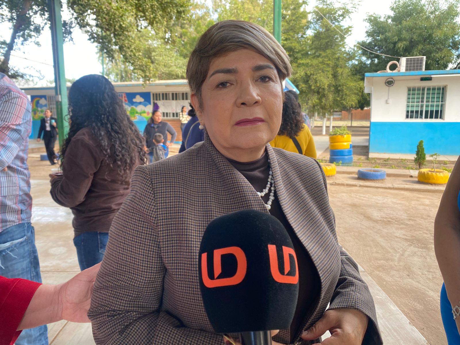 Cecilia Ramírez Montoya hablando para línea Directa
