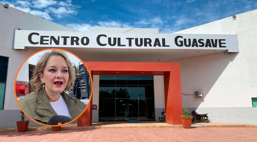 En grande Centro Cultural de Guasave y en circulo Eneyda Rocha Ruiz