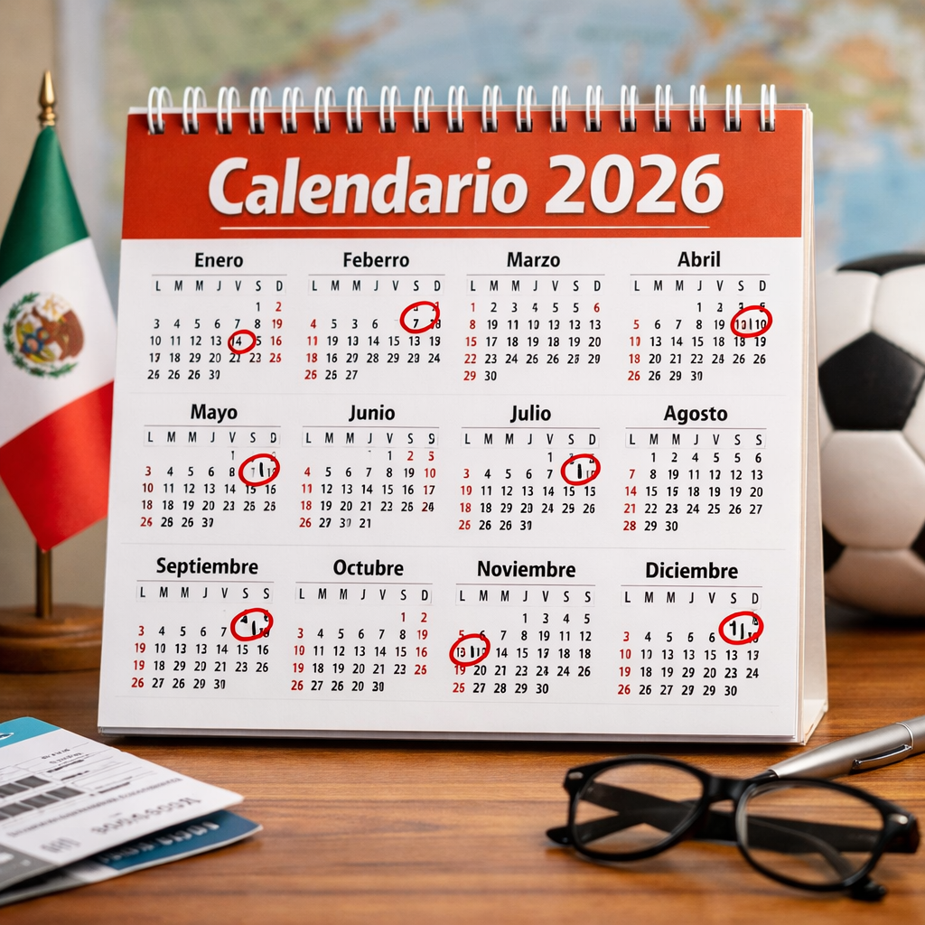 Calendario laboral 2026: estos serán los días de descanso obligatorio en México