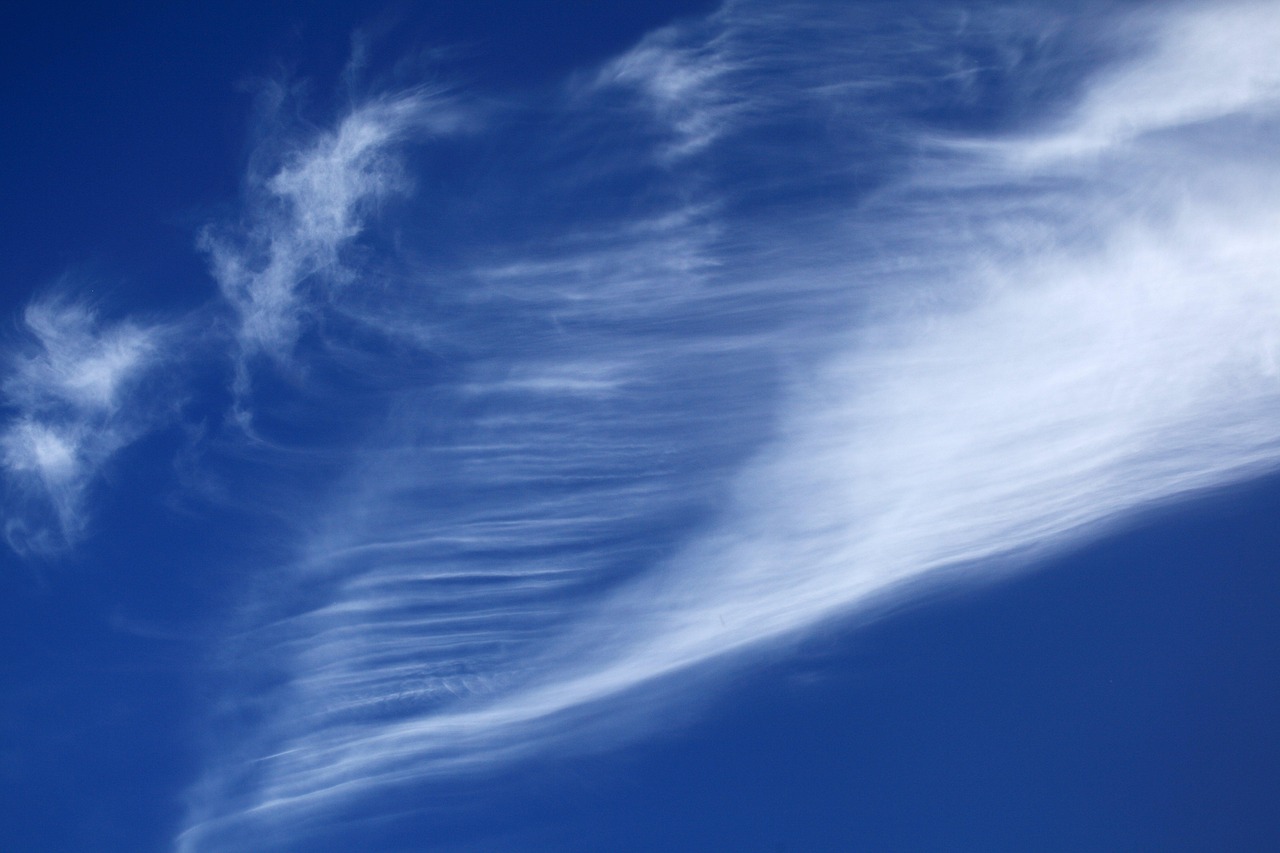 Cielo azul con nubes