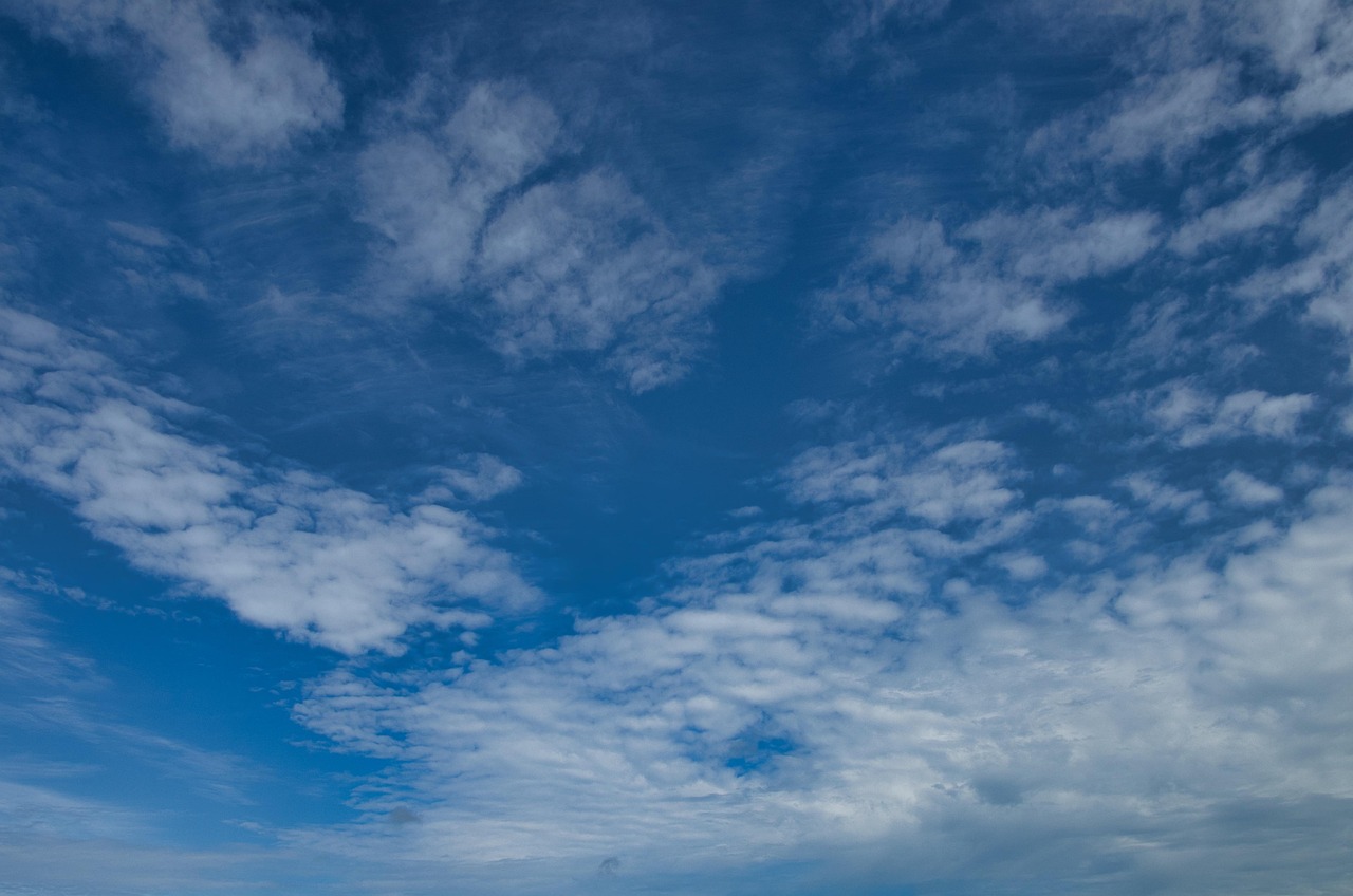 Cielo azul con nubes