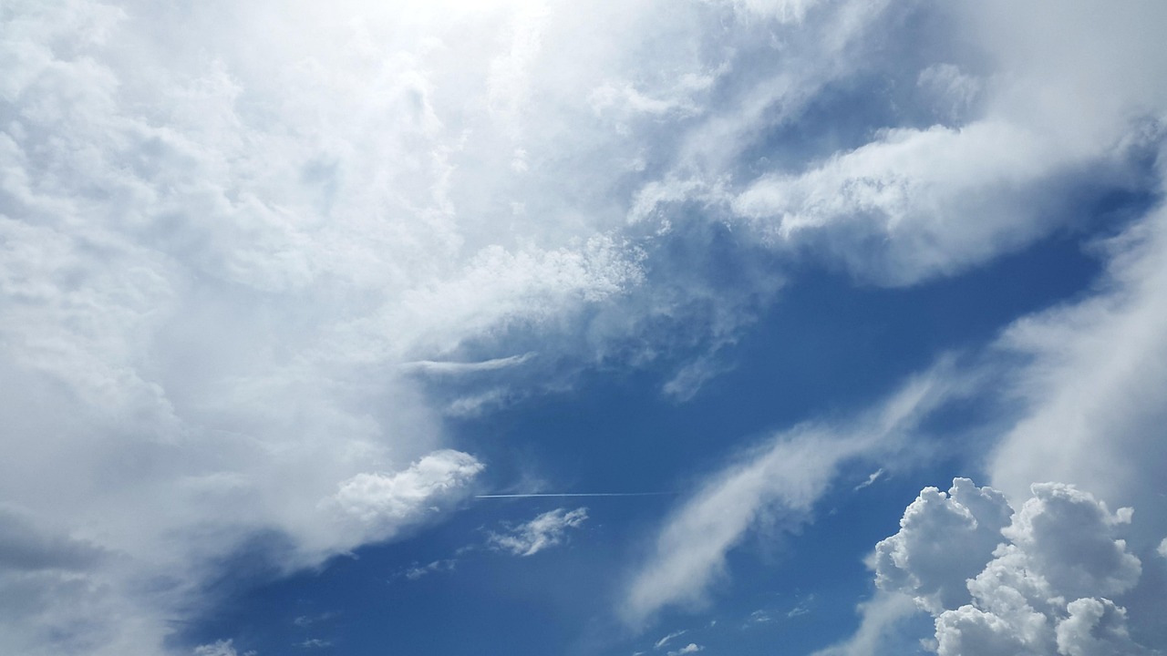 Cielo azul con nubes