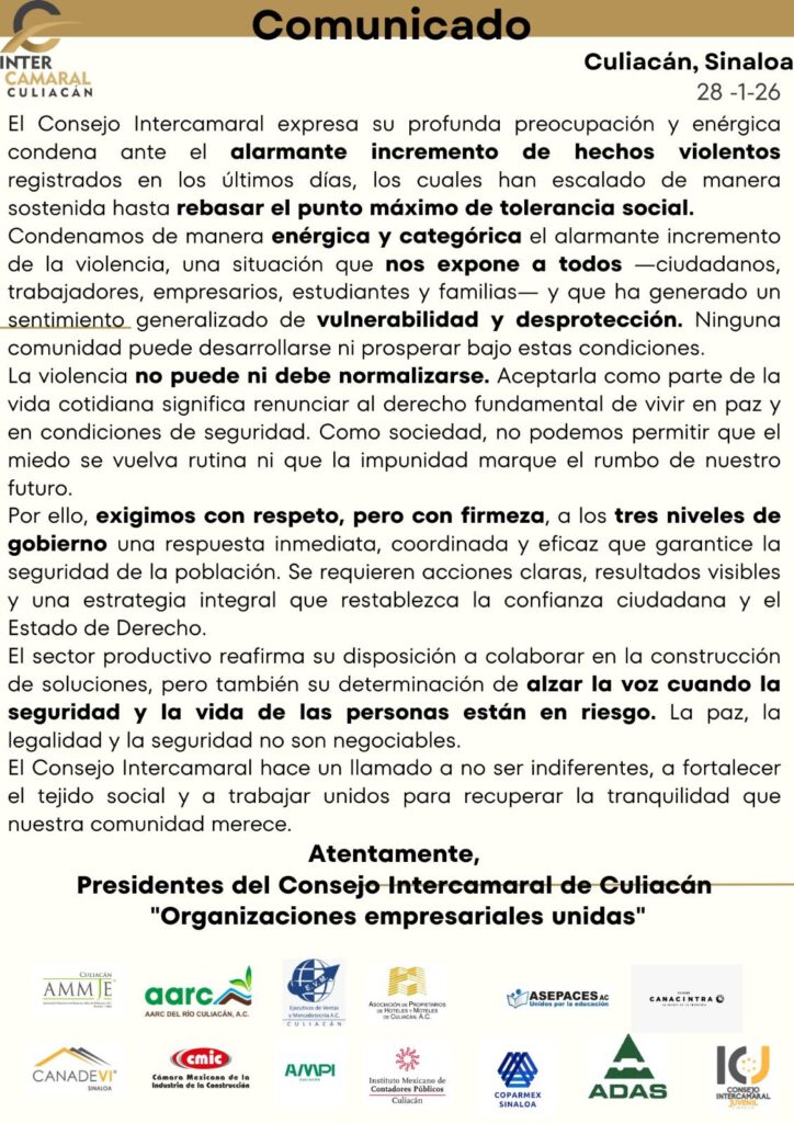 El Consejo Intercamaral hace un llamado a no ser indiferentes, a fortalecer el tejido social y a trabajar unidos