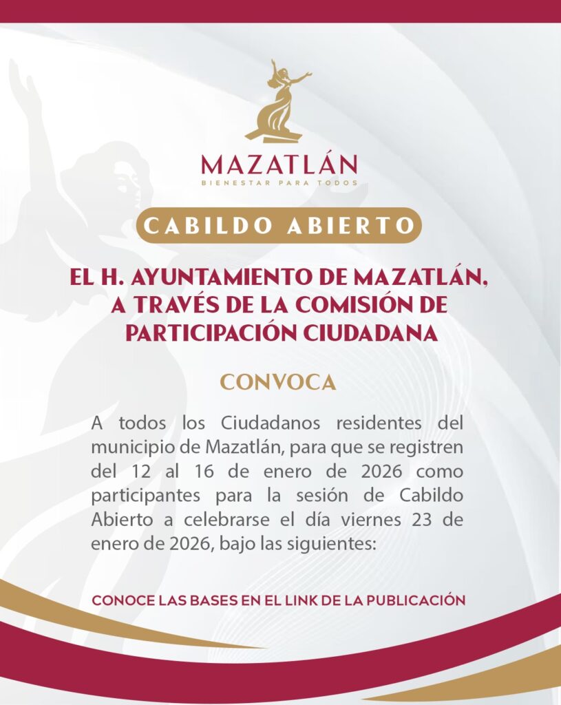 El ayuntamiento convoca a participar en el Cabildo Abierto
