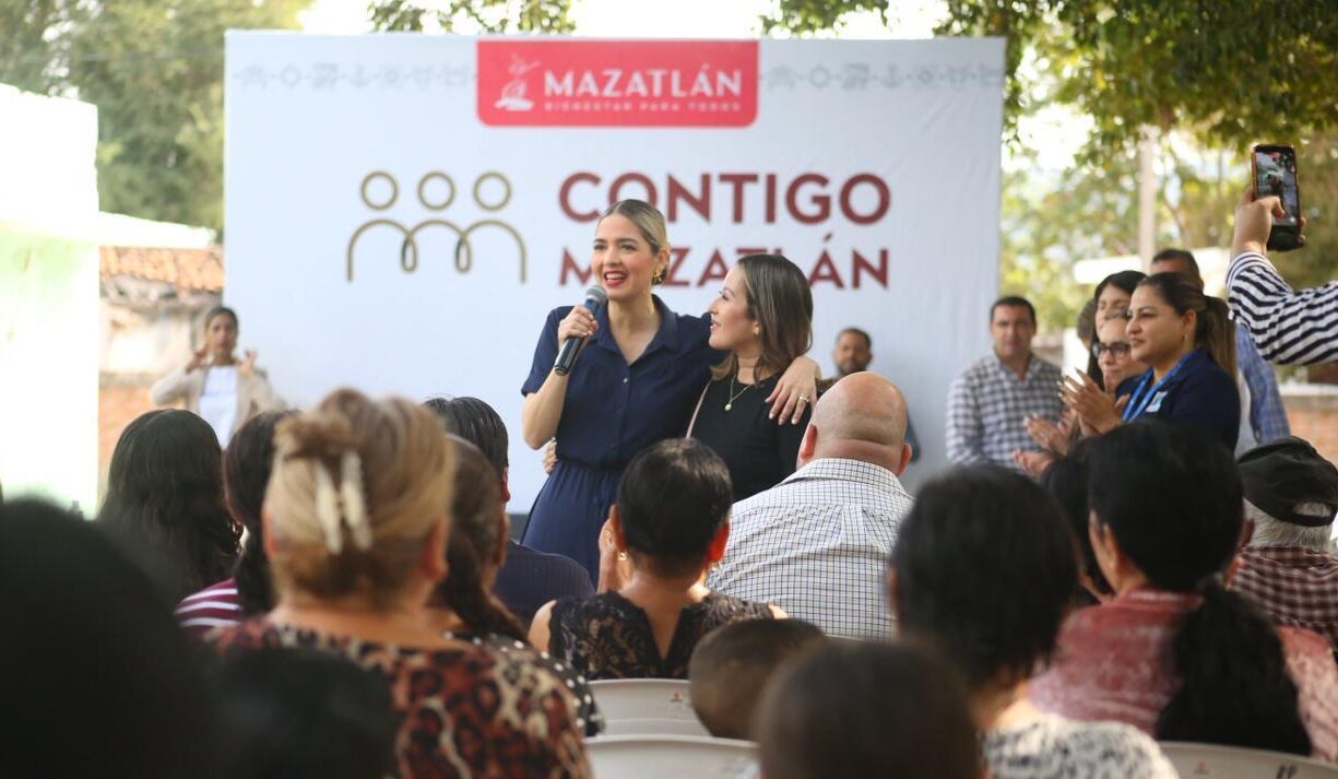 Estrella Palacios en jornada de Contigo Mazatlán